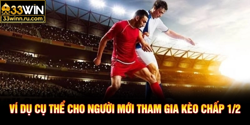 Ví dụ cụ thể cho người mới tham gia kèo chấp 1/2